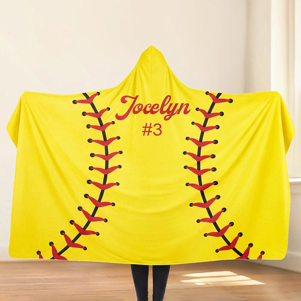 This Is My Territory - Personalized Player Sport Hooded Blanket