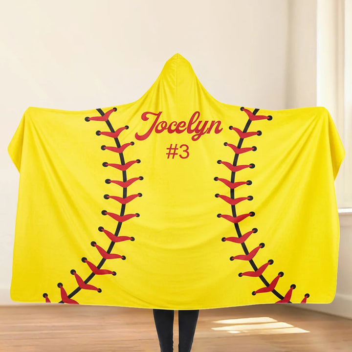 This Is My Territory - Personalized Player Sport Hooded Blanket