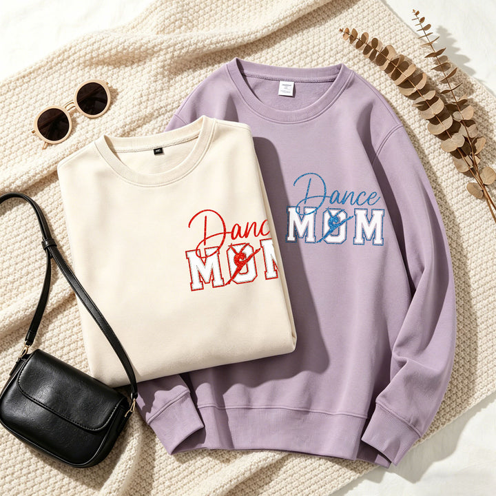 Personalized Glitter Sports Mom Sweatshirt