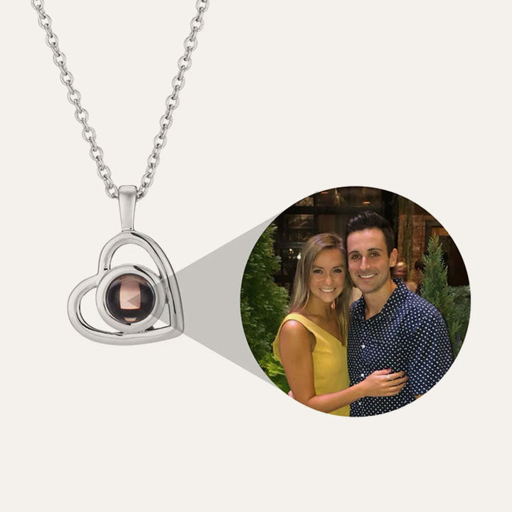 Personalized Heart Photo Necklace