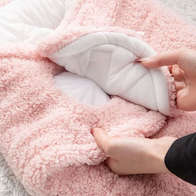 Personalized Bunny Baby Swaddle – Warm, Comfortable, and Easy to Use