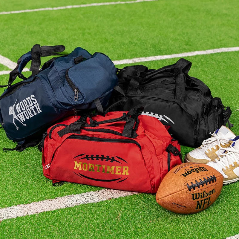 Personalized Name Football Duffle Bag