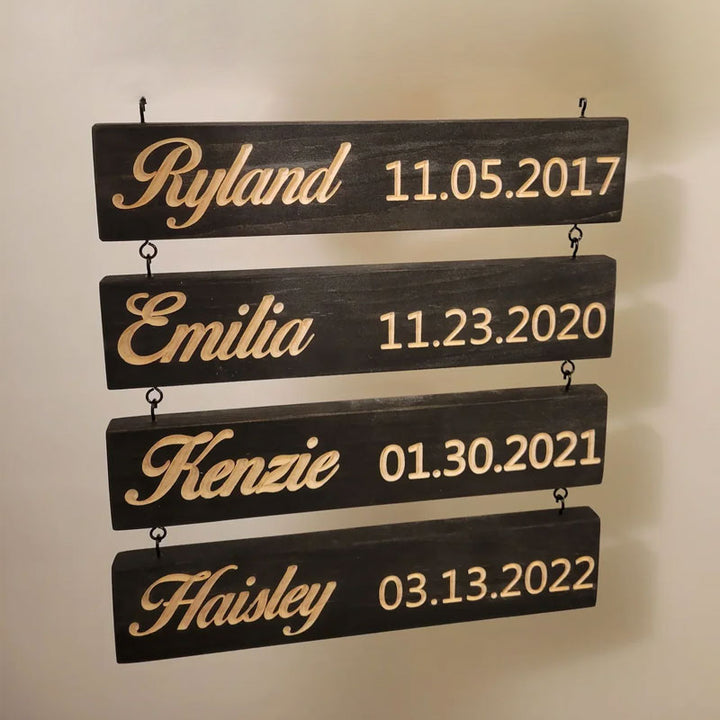 Custom Name Slat (Engraving) - Add On For Existing Sign