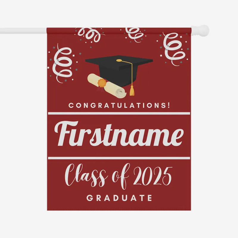 Custom College Bound Yard Flag，Graduate Flag