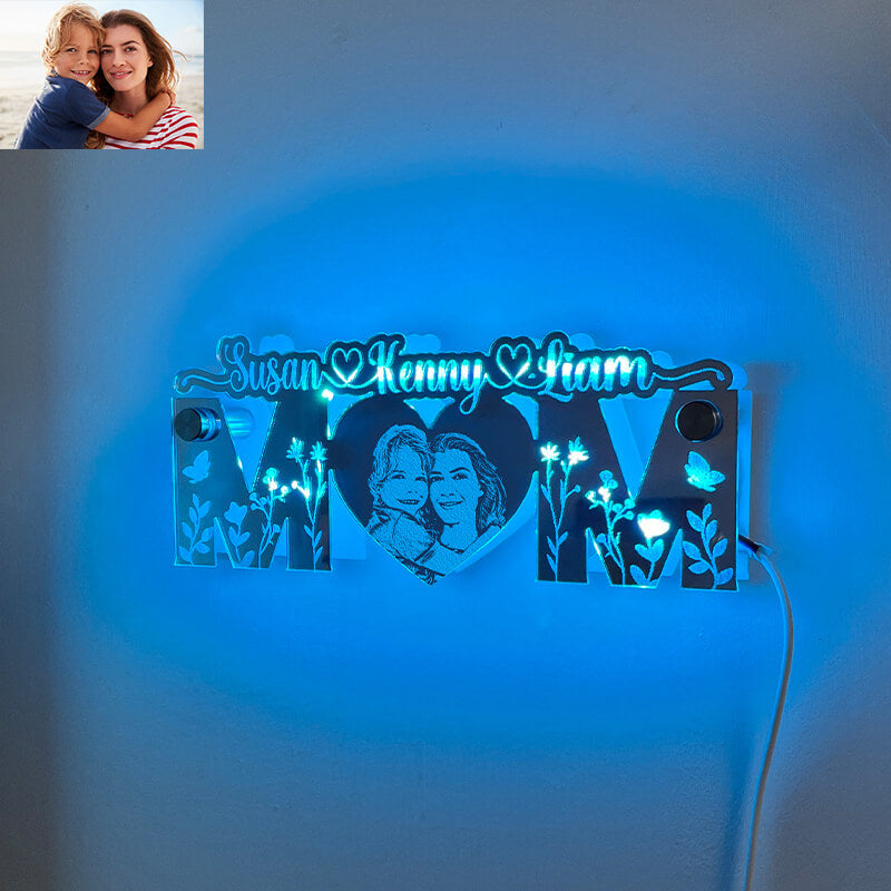 Personalized Photo Mother's Day Mirror Lamp