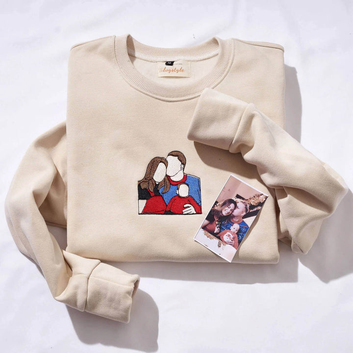 Custom Embroidered Photo Sweatshirts