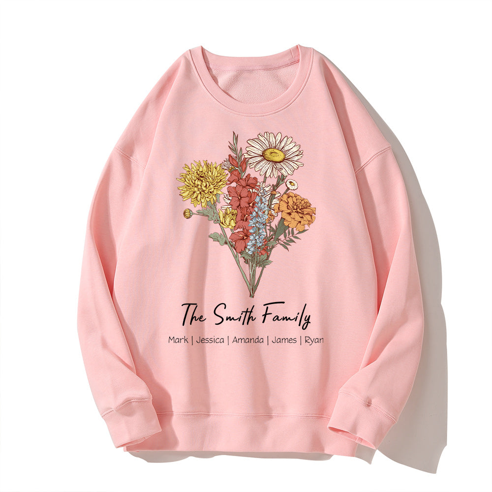 Blooms & Threads Birth Flower Hoodie – Wear Your Story in Full Bloom