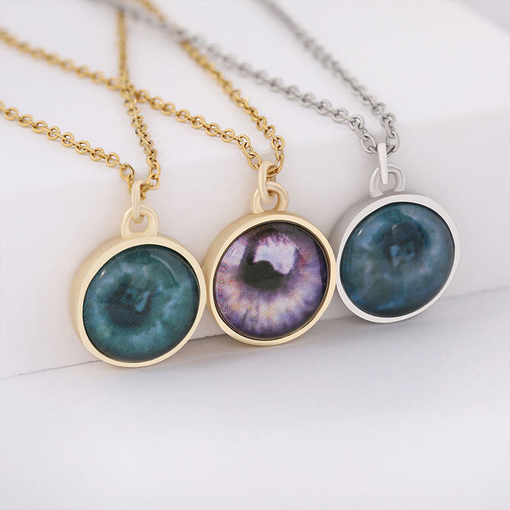 Personalized Eye Custom Pendant Necklace