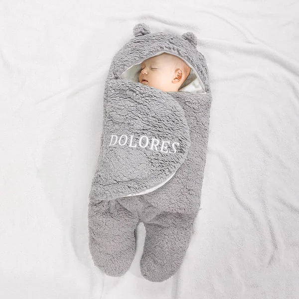 Personalized Bunny Baby Swaddle – Warm, Comfortable, and Easy to Use