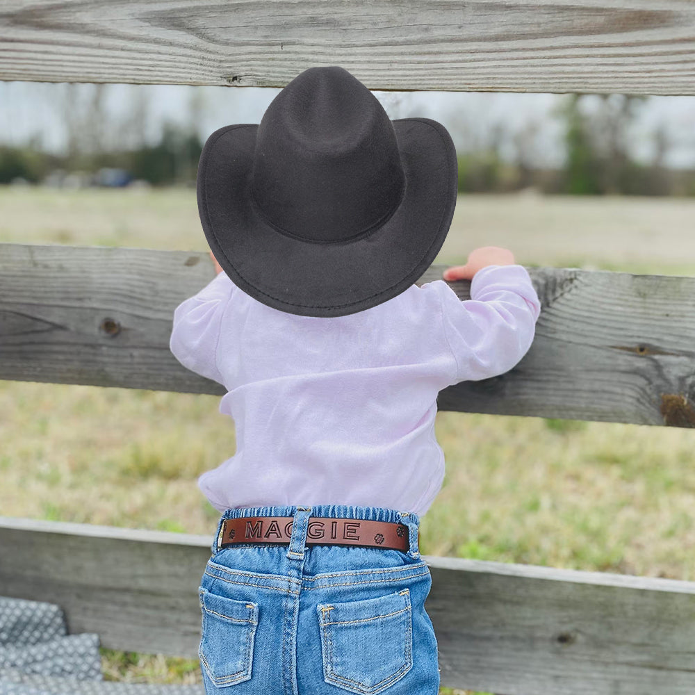 Personalized Leather Cowboy Hat