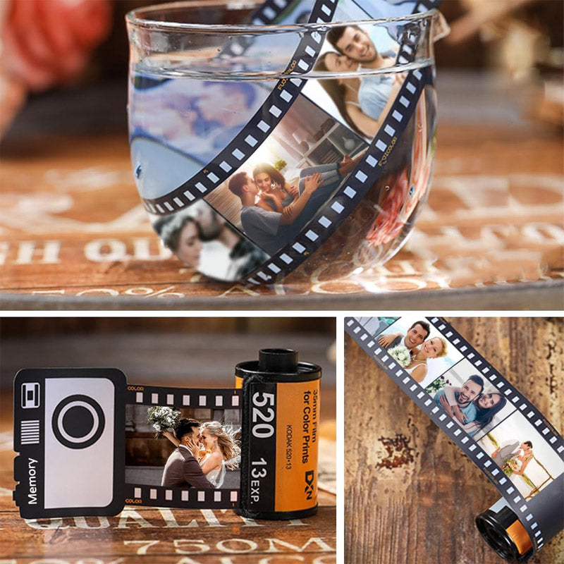 Personalized Memory Time Film Album Keychain - Free Camera Gift Box