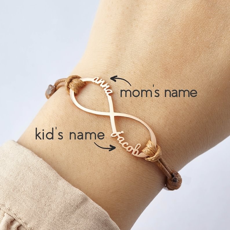 Infinity Name Bracelet Personalized Gift For Women