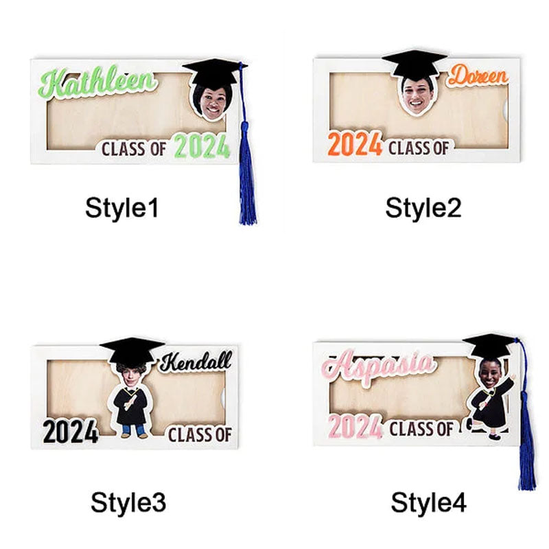 Personalized Graduation Cap Photo Money Holder