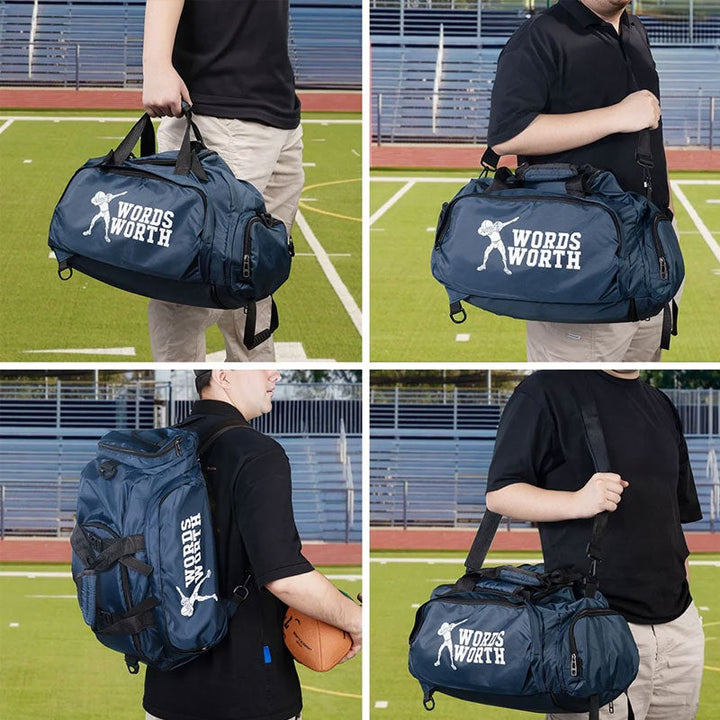 Personalized Name Football Duffle Bag