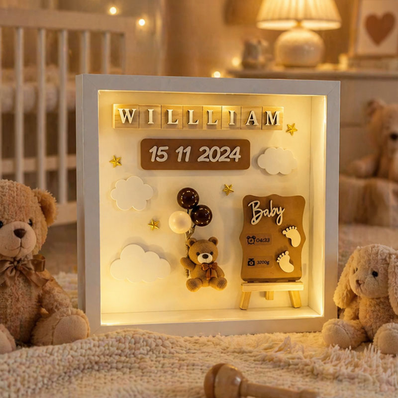 The Day Your World Changed Forever-Add your baby’s name, date & details in seconds