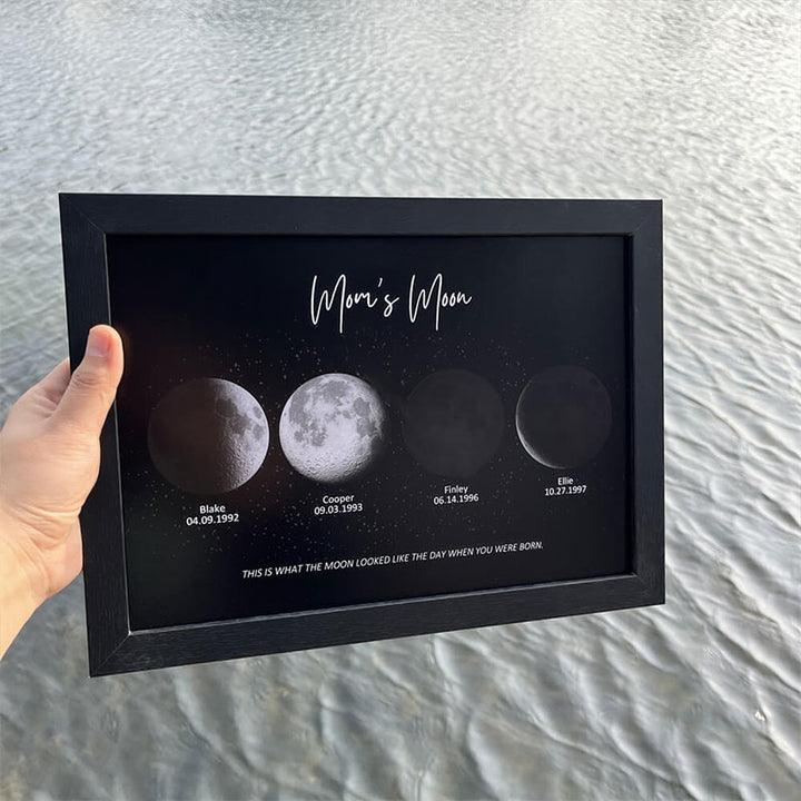 Personalized Moon Phase Print with your Birth Moon | Unique Mother's Day Gift 2024