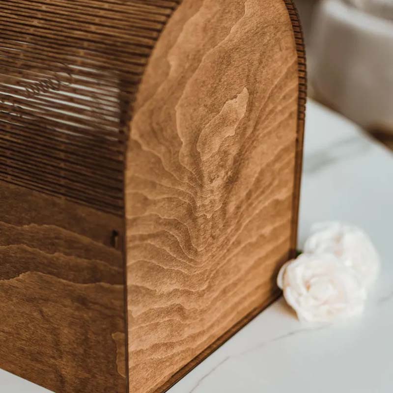 Personalised Wedding Reception Postcard Boxes
