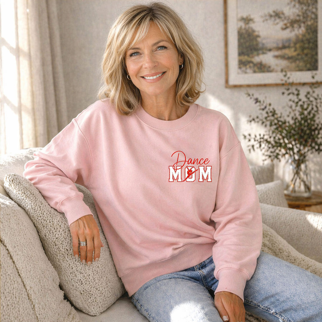 Personalized Glitter Sports Mom Sweatshirt