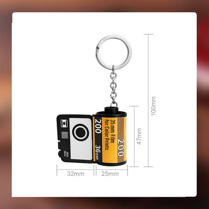 Personalized Memory Time Film Album Keychain - Free Camera Gift Box