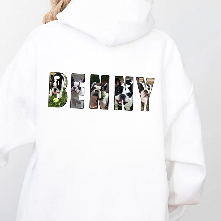 Custom Pet Photo and Name Sweatshirt Hoodie T-shirt
