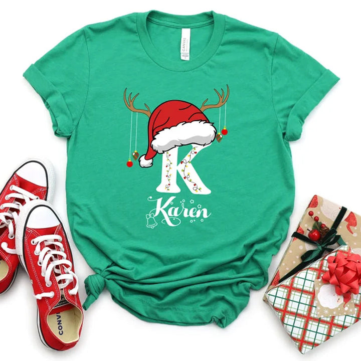 Personalised Family Christmas Name Shirt