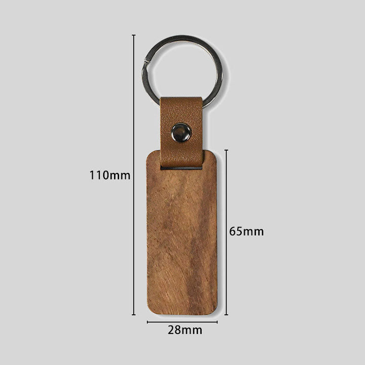 Customized Personalized Wooden Keychain