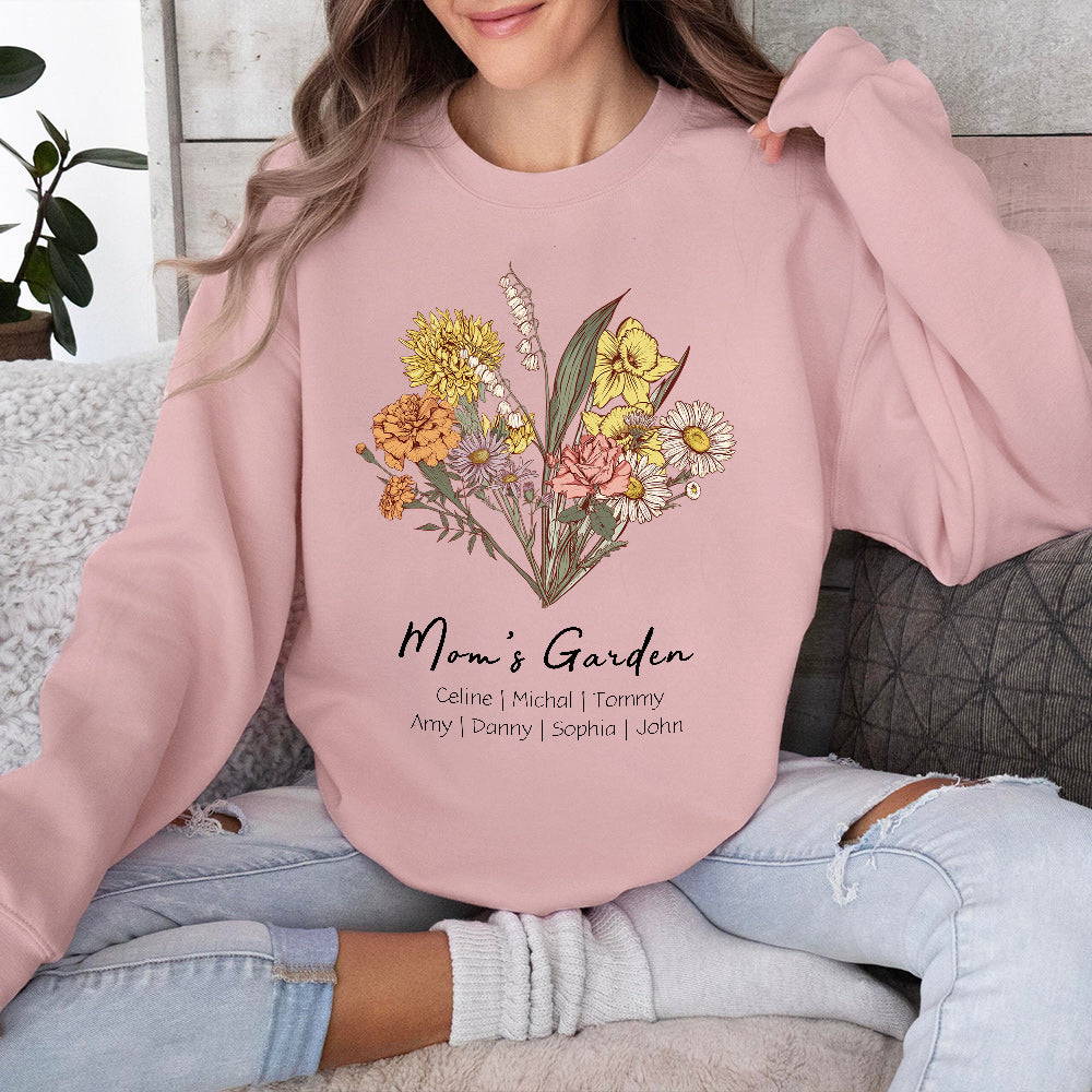 Blooms & Threads Birth Flower Hoodie – Wear Your Story in Full Bloom