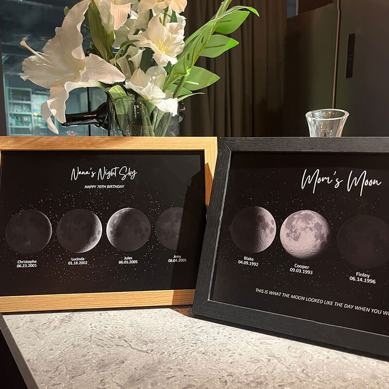 Personalized Moon Phase Print with your Birth Moon | Unique Mother's Day Gift 2024