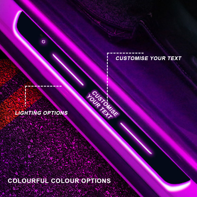 Personalization Luxury Car-Grade Illuminated Thresholds｜Smart Sensor + Super Battery