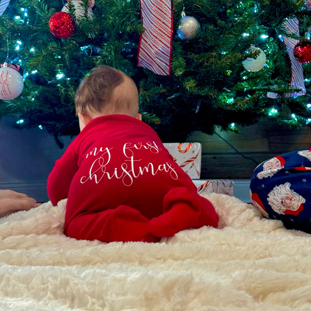 Personalised Baby Christmas Onesie