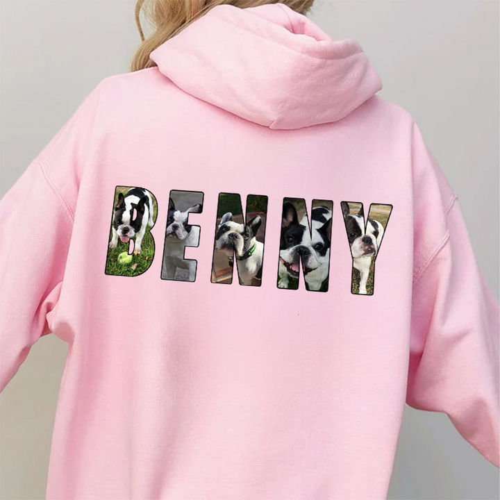 Custom Pet Photo and Name Sweatshirt Hoodie T-shirt