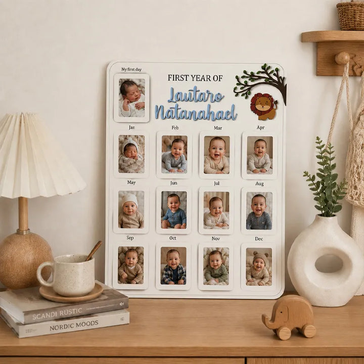 Little Lion – Personalized Baby’s First Year Photo Frame