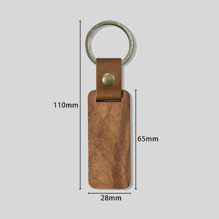 Customized Personalized Wooden Keychain