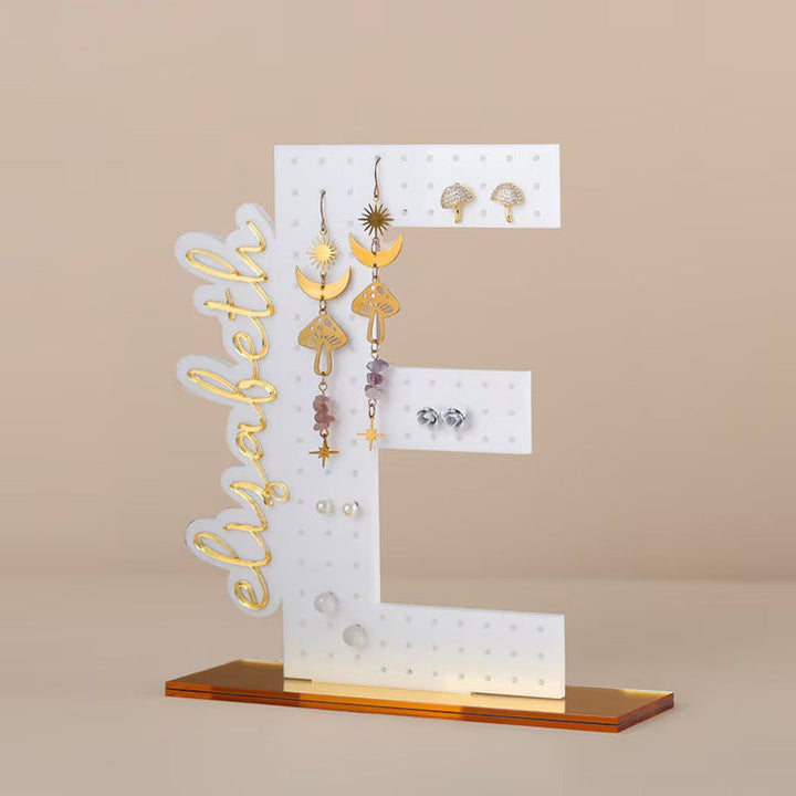 Personalized Earring Holder - Birthday Gift for Her