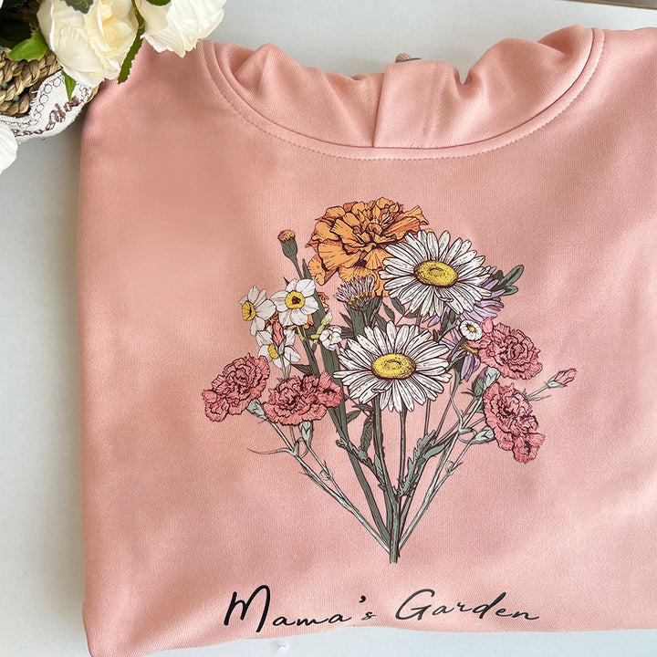 Blooms & Threads Birth Flower Hoodie – Wear Your Story in Full Bloom