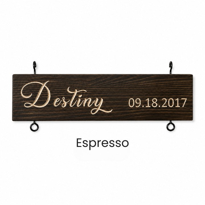 Add-On Name Slat for Grandkids Hanging Sign | 🆕 2025 Engraved Version