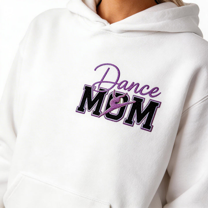 Personalized Dance Mom Glitter Sweatshirt with Dancer Name