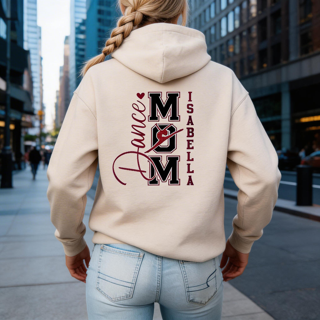 Personalized Dance Mom Glitter Sweatshirt with Dancer Name