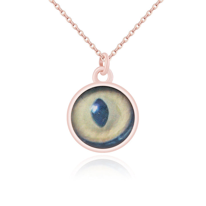 Personalized Eye Custom Pendant Necklace