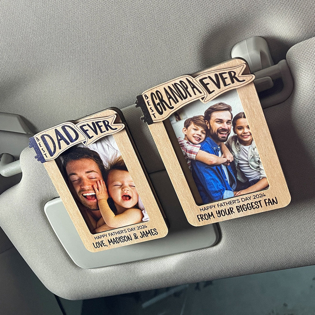 Custom Photo Car Visor Clip