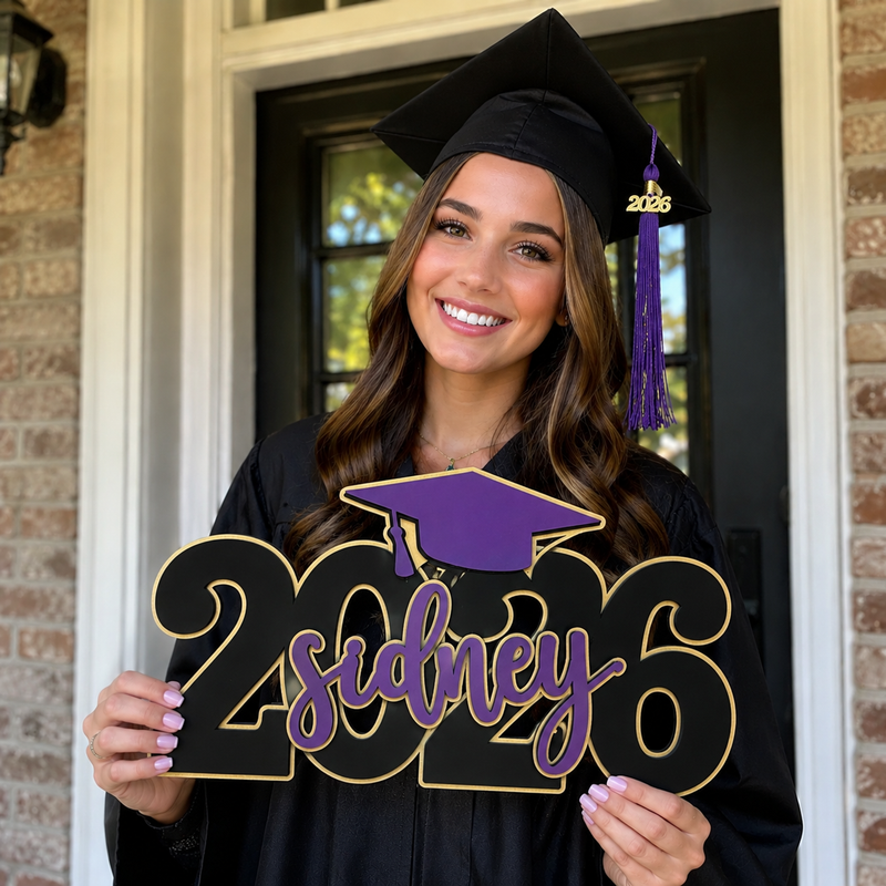Personalized Deluxe Graduation Sign