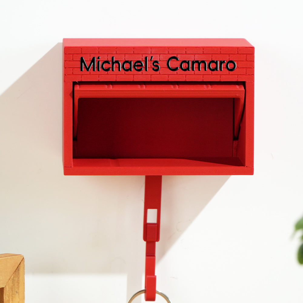 Customised Personalised Mini Garage Key Holder - Includes Car Model