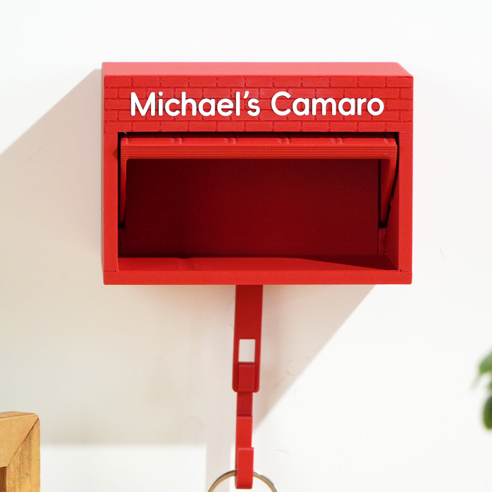 Customised Personalised Mini Garage Key Holder - Includes Car Model