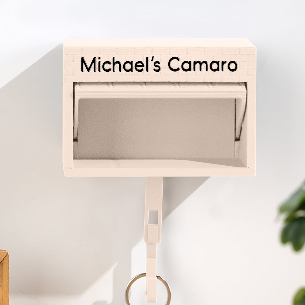 Customised Personalised Mini Garage Key Holder - Includes Car Model