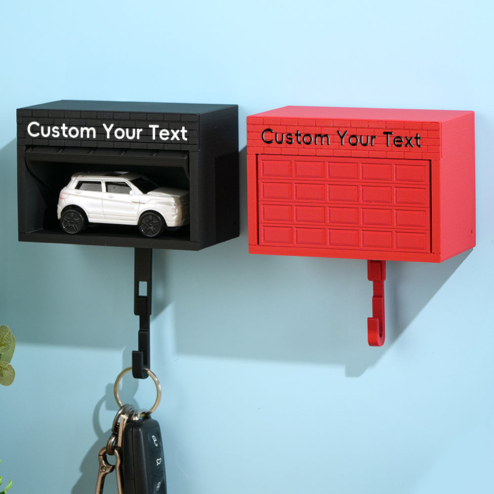 Customised Personalised Mini Garage Key Holder - Includes Car Model ...