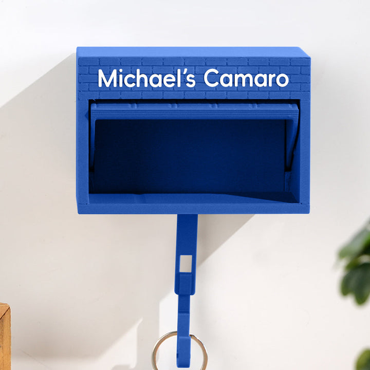 Customised Personalised Mini Garage Key Holder - Includes Car Model