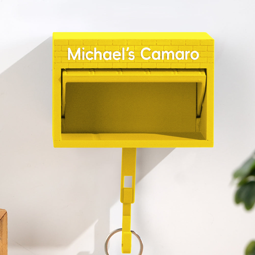 Customised Personalised Mini Garage Key Holder - Includes Car Model