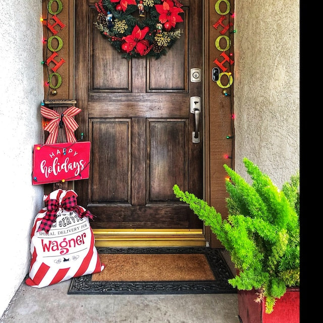 Personalized Name Christmas Gift Bag