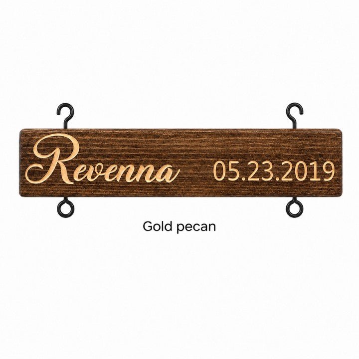 Add-On Name Slat for Grandkids Hanging Sign | Classic Engraved Edition - Canvasgiftco
