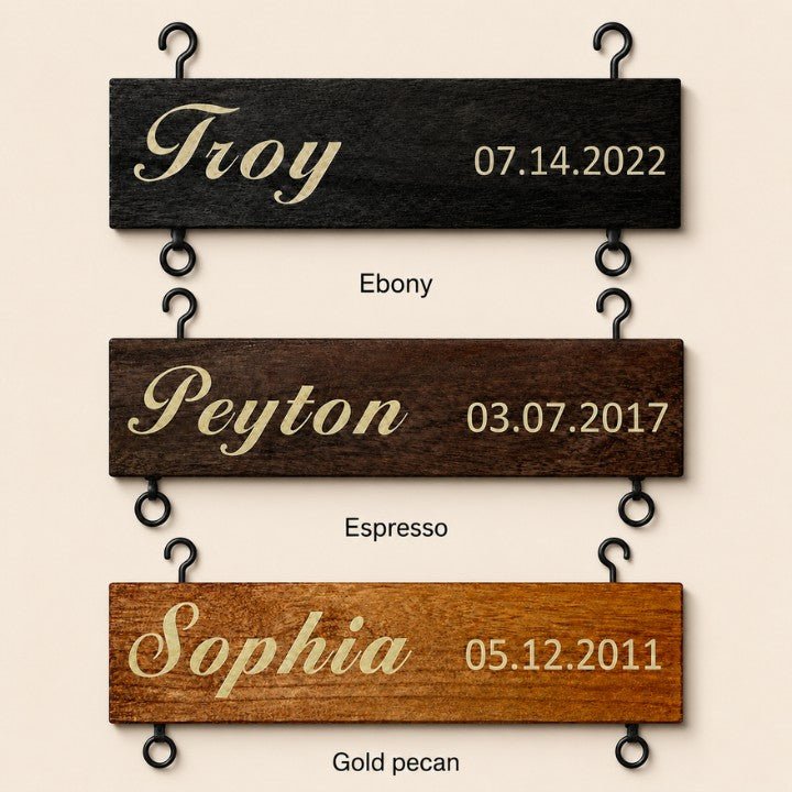 Add-On Name Slat for Grandkids Hanging Sign | Printed Version - Canvasgiftco